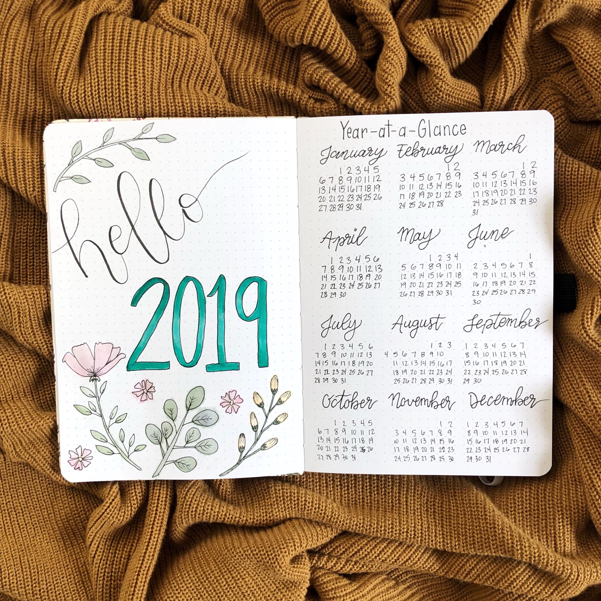 2019 Bullet Journal Set-Up - Rae's Daily Page