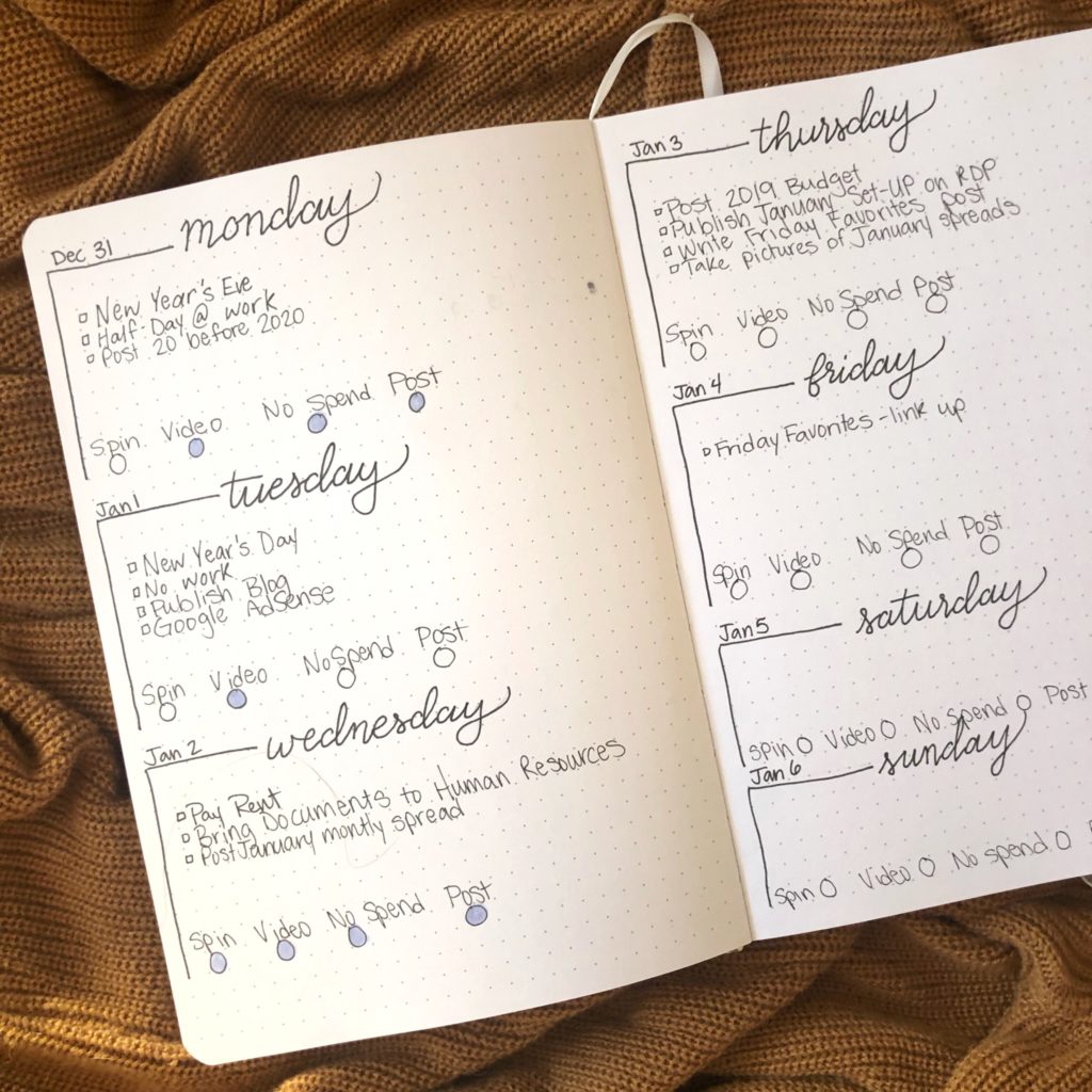 January 2019 Set-Up - Rae's Daily Page