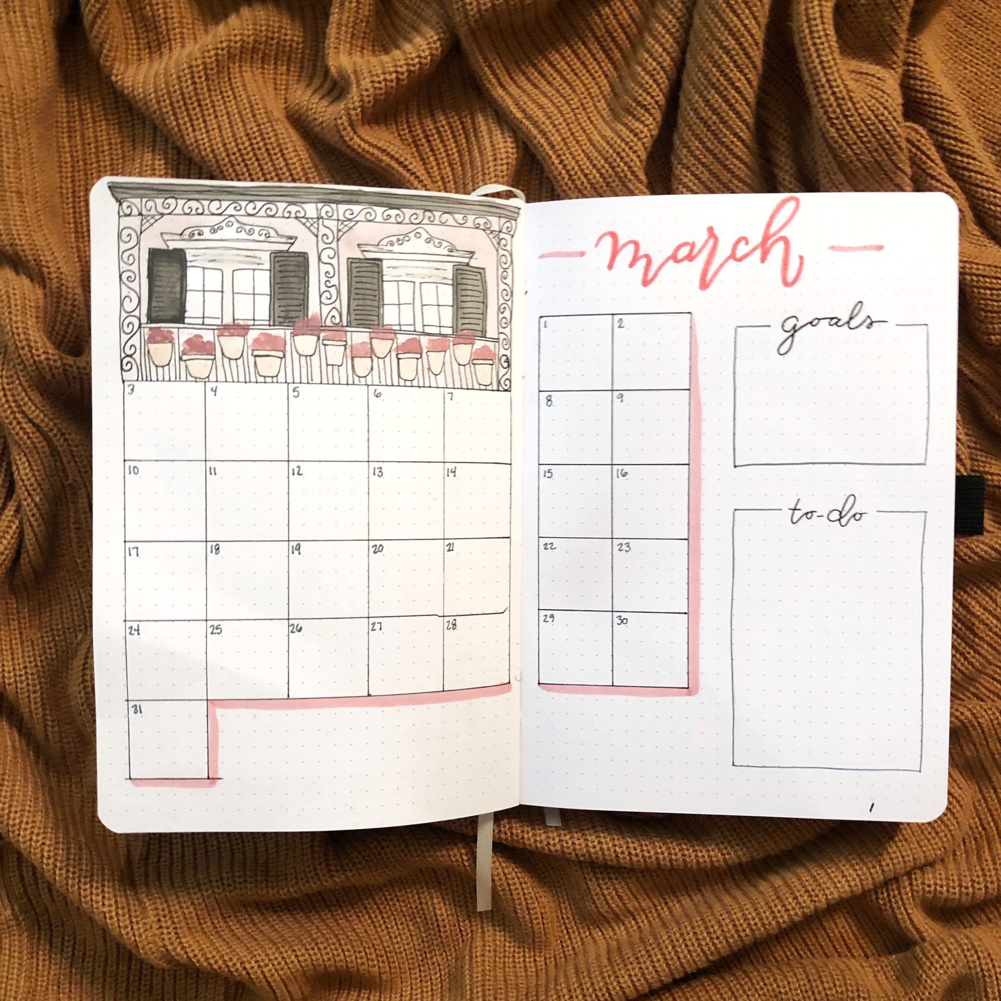 March 2019 Bullet Journal Set-Up - Rae's Daily Page