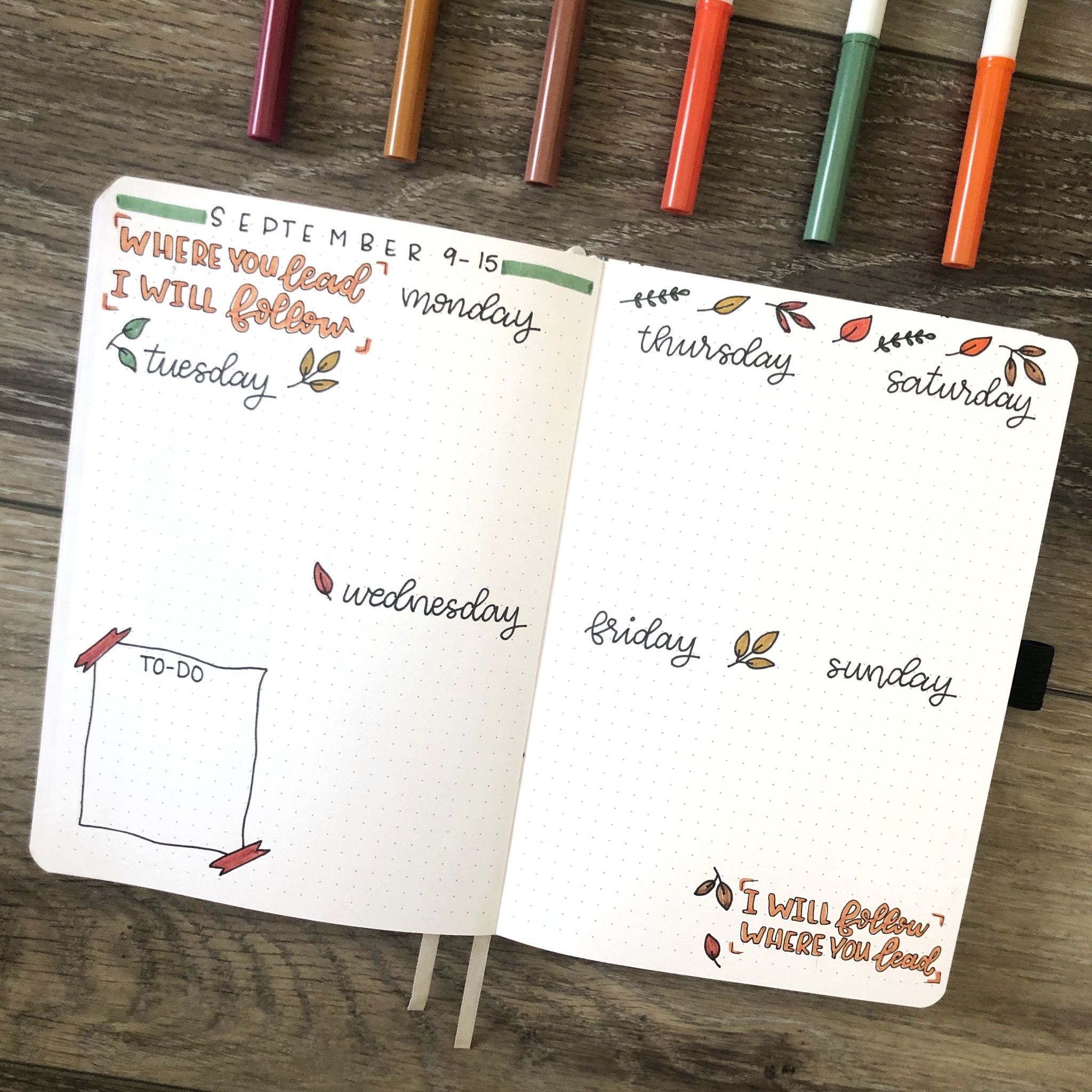 September 2019 | Bullet Journal Set-Up - Rae's Daily Page