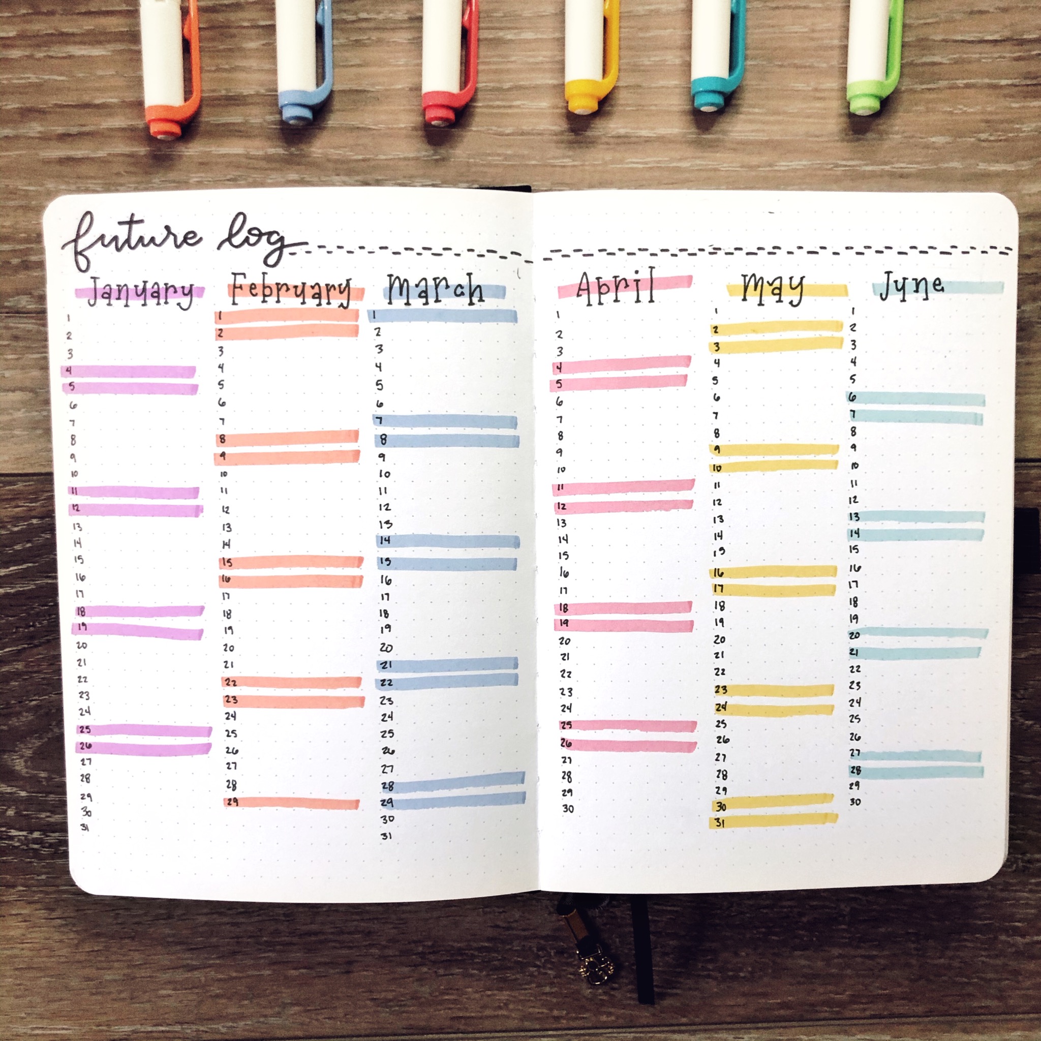 2020 Bullet Journal Set Up - Rae's Daily Page