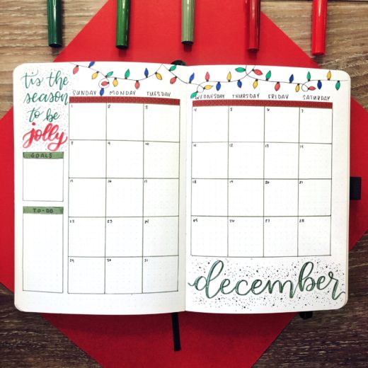 December Bullet Journal Set-Up 2019 - Rae's Daily Page