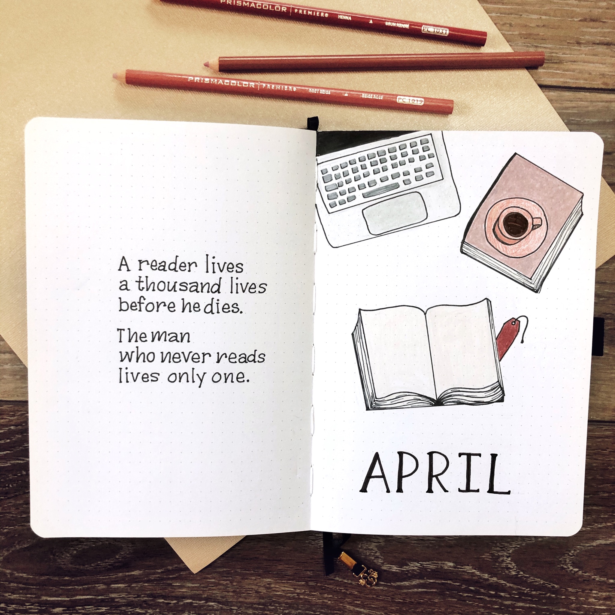 Is it April already?! See how I set up my new bullet journal in