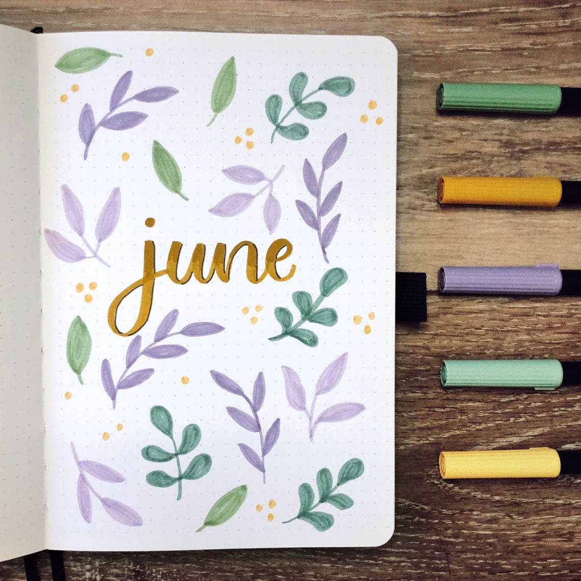 June Bullet Journal | Simple Floral Bullet Journal Theme - Rae's Daily Page