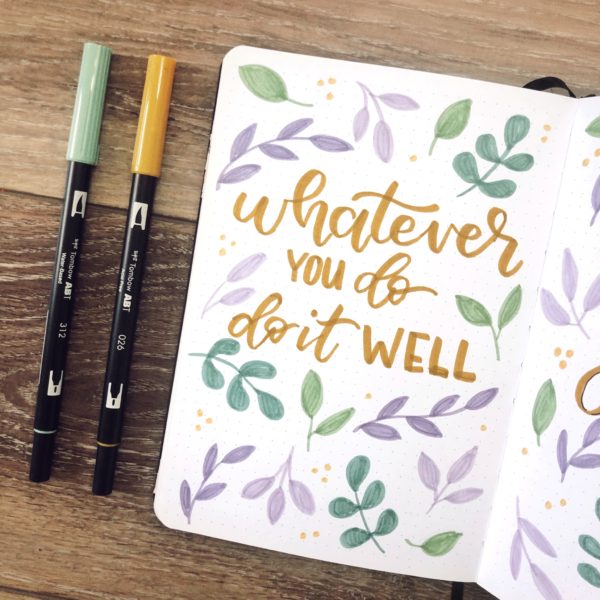 June Bullet Journal | Simple Floral Bullet Journal Theme - Rae's Daily Page