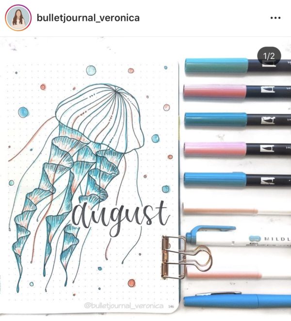 August Bullet Journal Inspiration - Rae's Daily Page