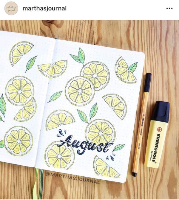 August Bullet Journal Inspiration - Rae's Daily Page