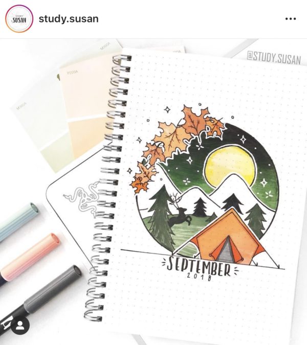 September Bullet Journal Inspiration - Rae's Daily Page