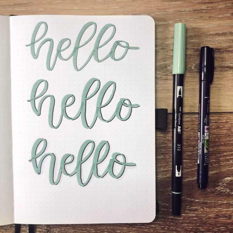 How to Add Shadows to Lettering - Rae's Daily Page