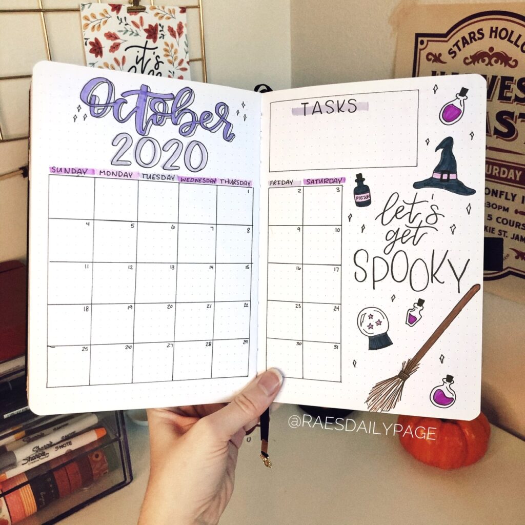 October Bullet Journal 