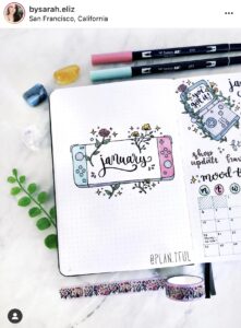 January Bullet Journal Inspiration - Rae's Daily Page