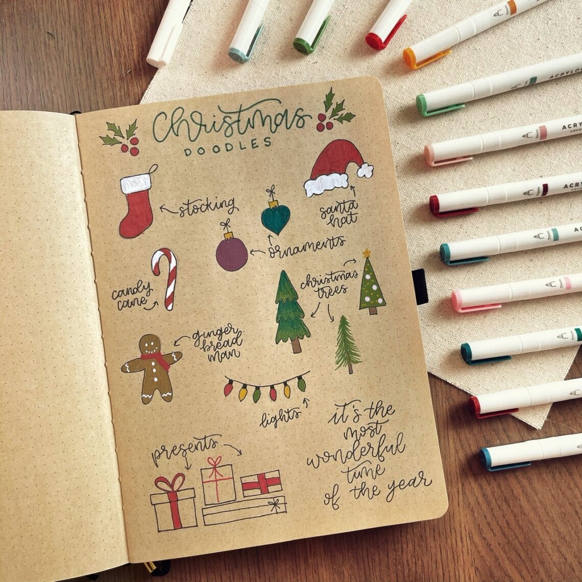 DIY Whimsical Christmas Journal - Tombow USA Blog