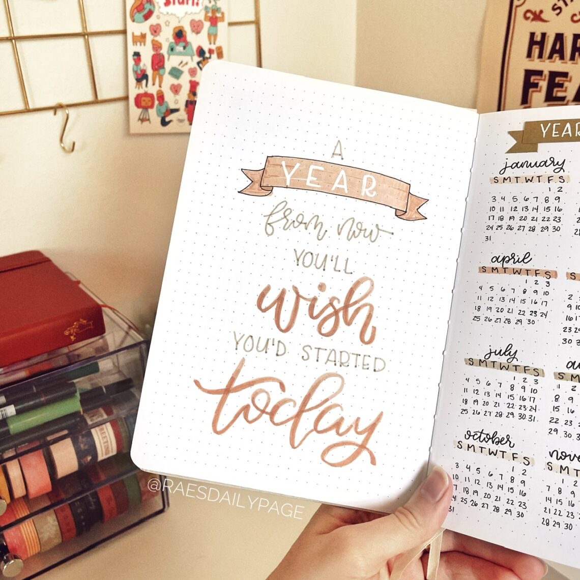 2021 Bullet Journal Set-Up - Rae's Daily Page