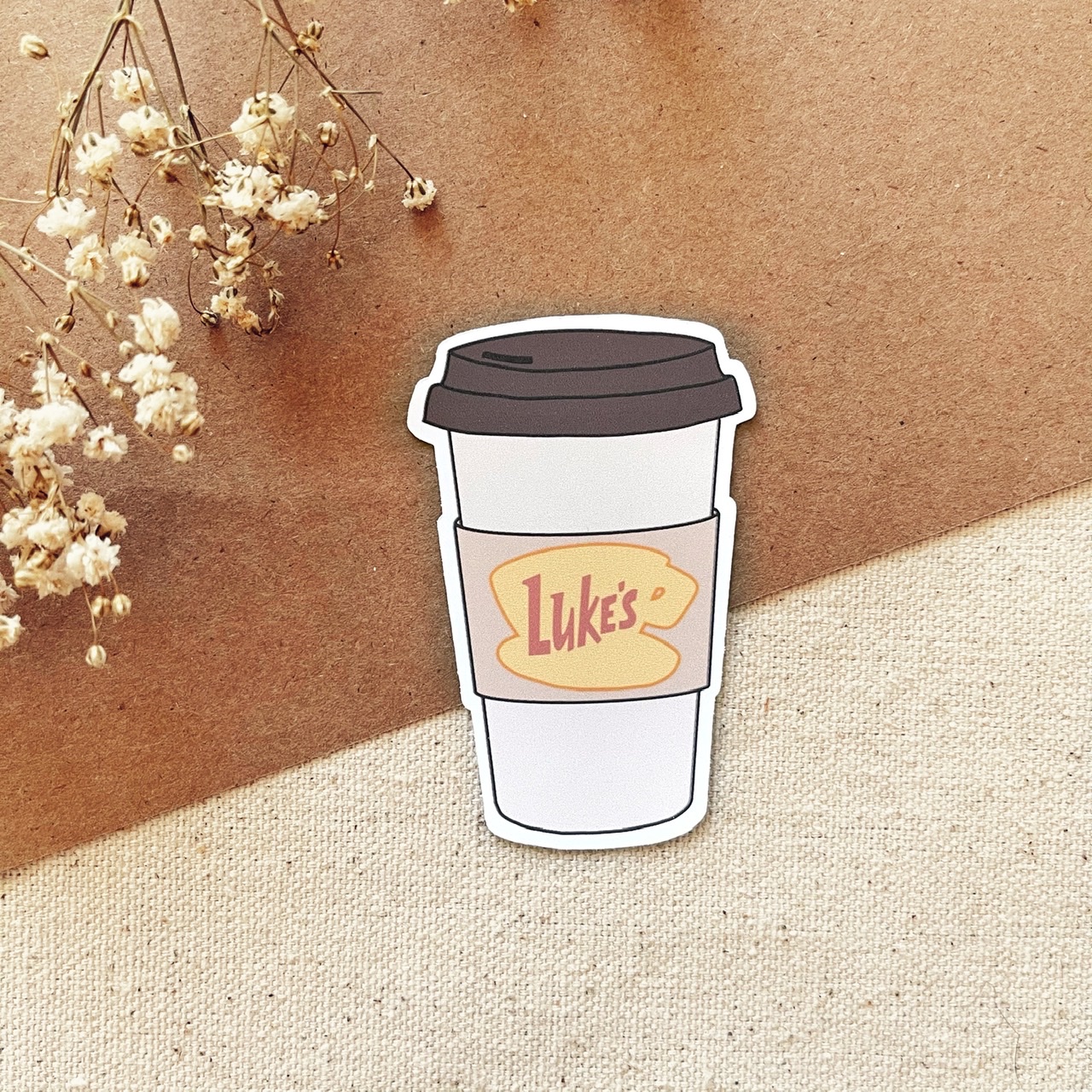 Luke's Diner Logo Wall Decal Gilmore Girls Wall Sticker Coffee Shop TV Show Art 