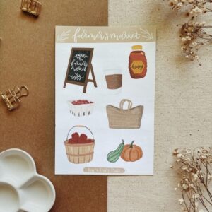 Fall Farmers Market Sticker Sheet | Fall Bullet Journal Stickers ...